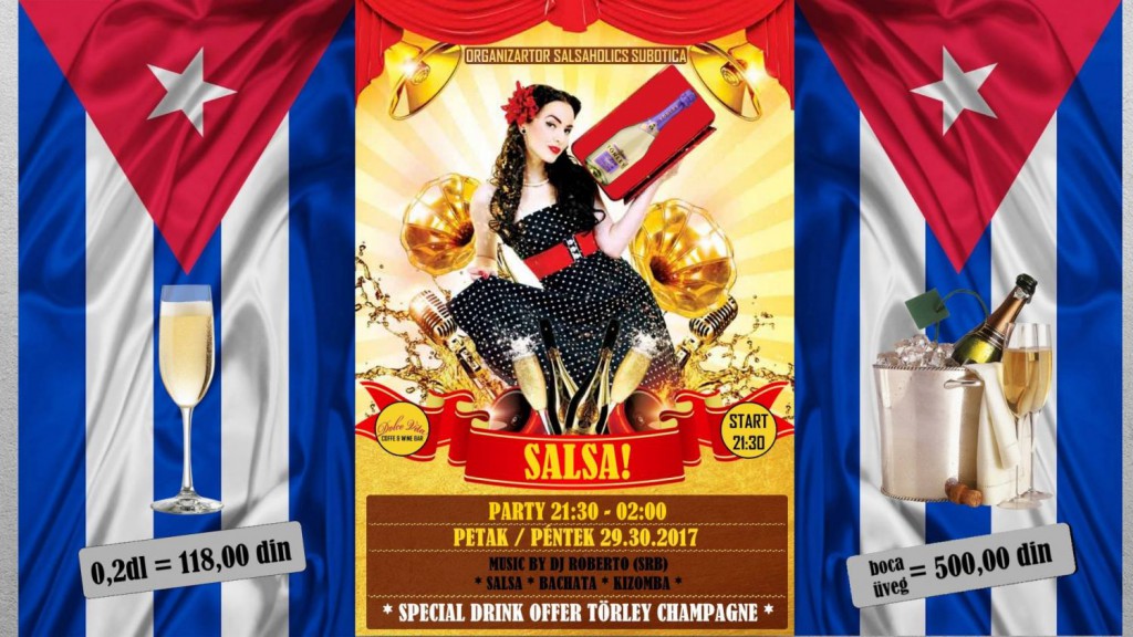 Salsa champagne party