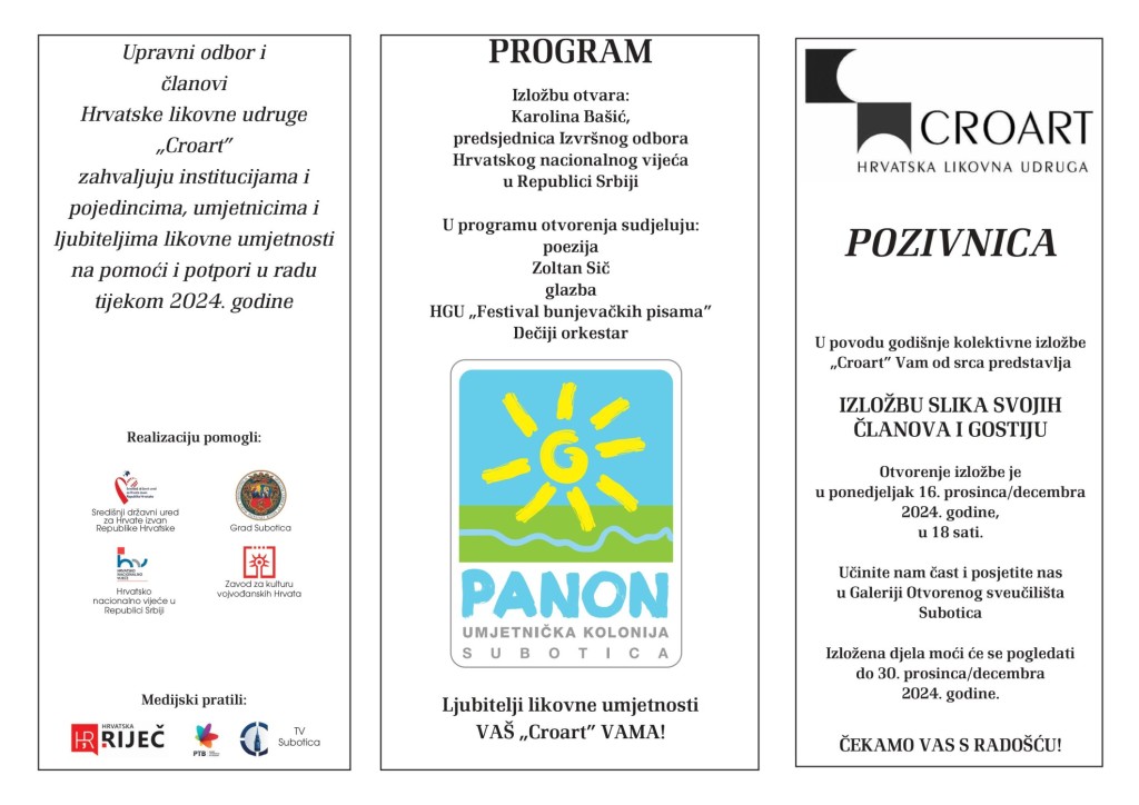 Izložba slika sa umetničke kolonije "Panon Subotica 2024"