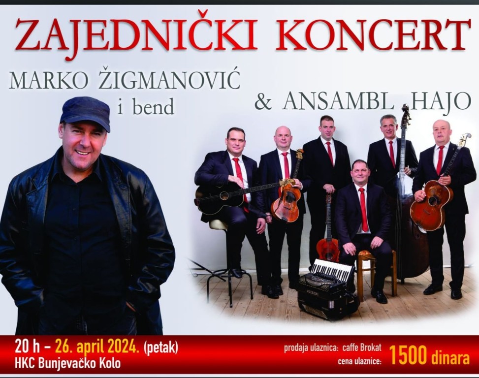 Koncert Marko Žigmanović i ansambl "Hajo"