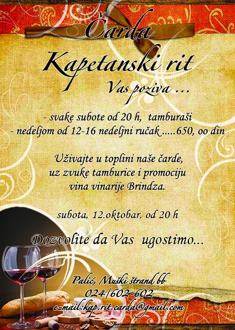 Promocija vinarije Brindza uz tamburaše