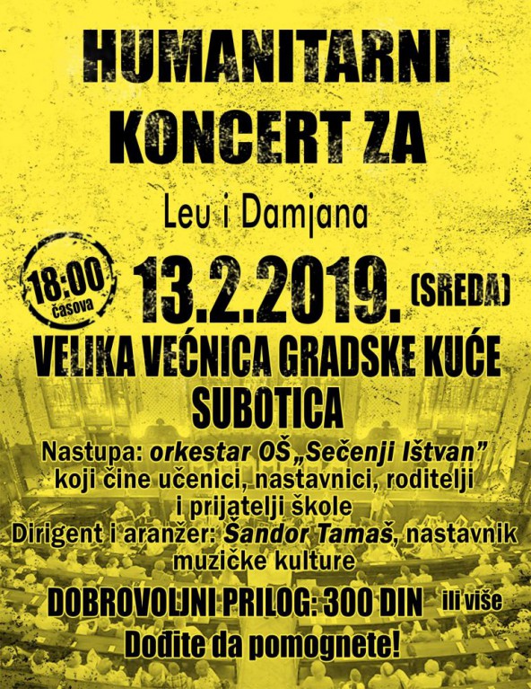 Humanitarni koncert za Leu i Damjana