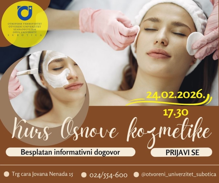 Besplatan prvi susret - Kurs osnove kozmetike