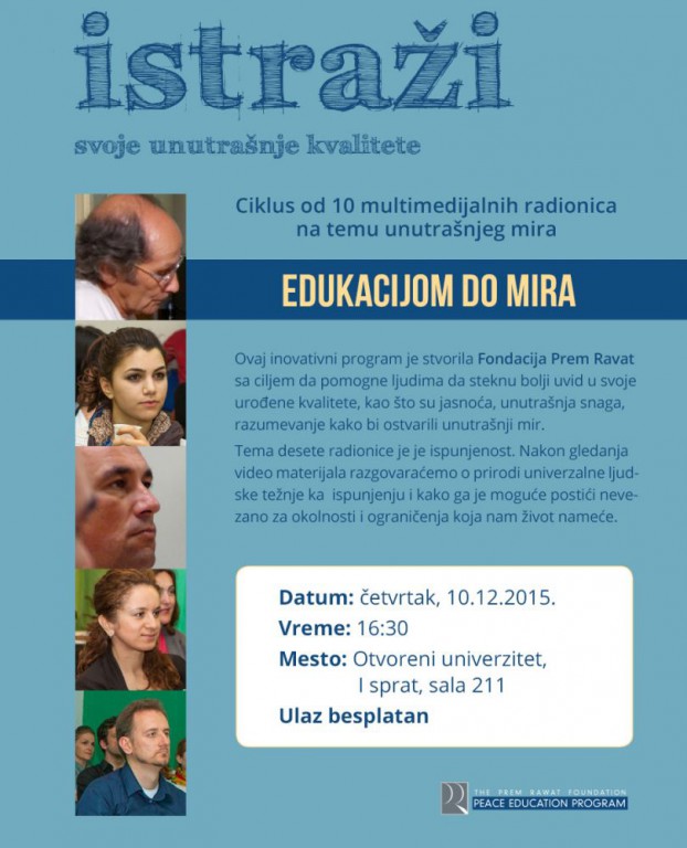 Radionica: Edukacijom do mira