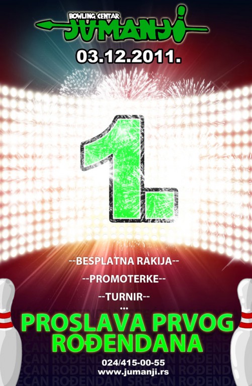 1.Rođendan Jumanji bowling centra