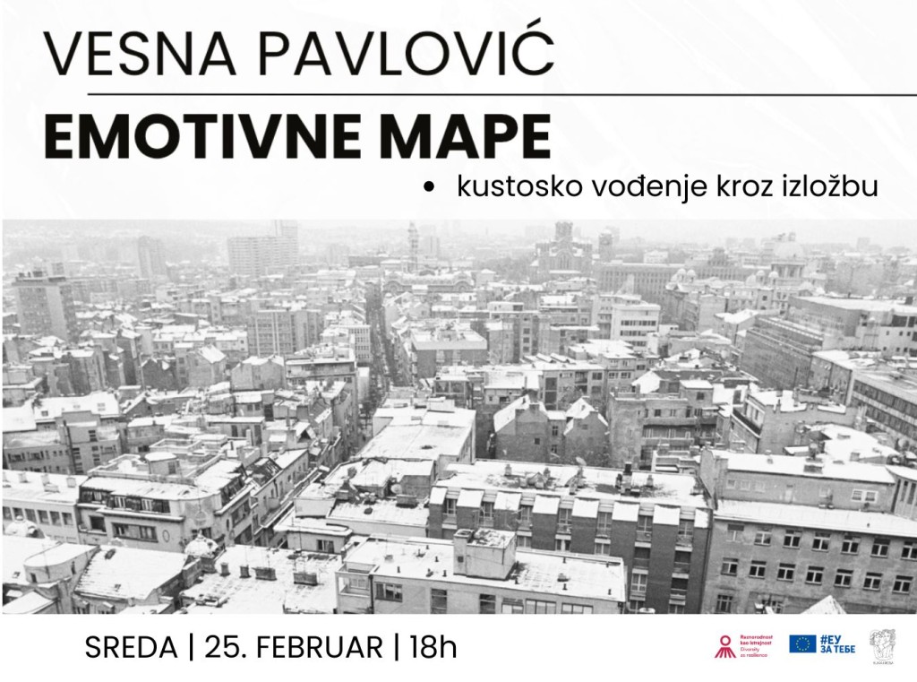 Kustosko vođenje kroz izložbu "Emotivne mape" Vesne Pavlović