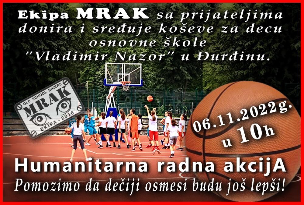 Sređivanje košarkaškog terena u Đurđinu