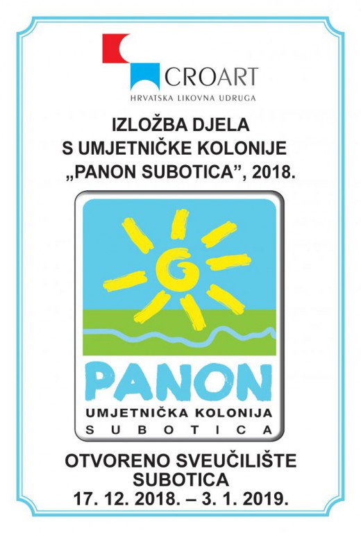 Izložba slika sa VII. umjetničke kolonije "Panon Subotica 2018"