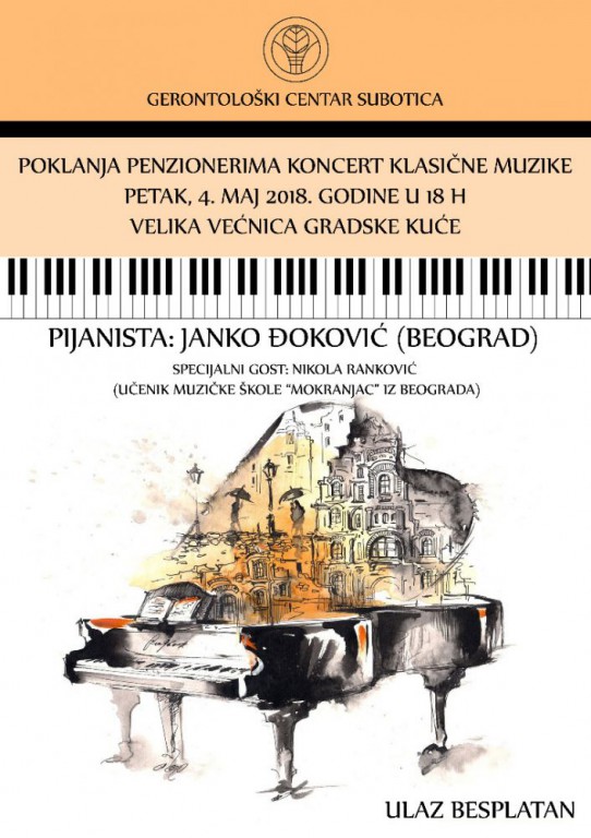 Koncert klasične muzike pijanista Janka Đokovića i Nikole Rankovića
