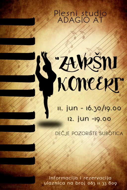 Završni koncert: Plesni studio Adagio