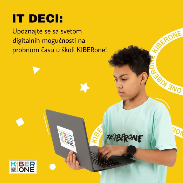 Besplatni probni čas KIBERone škole programiranja i digitalne kreativnosti u Subotici