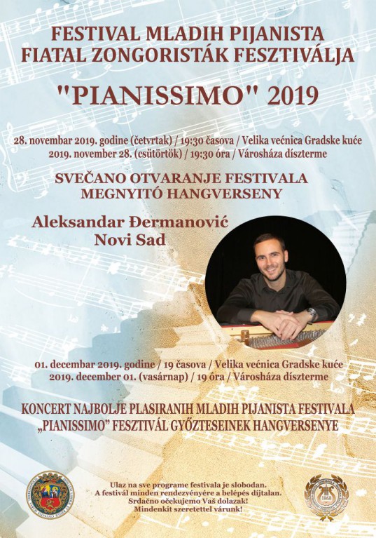 Svečano otvaranje festivala mladih pianista "Pianissimo" 2019
