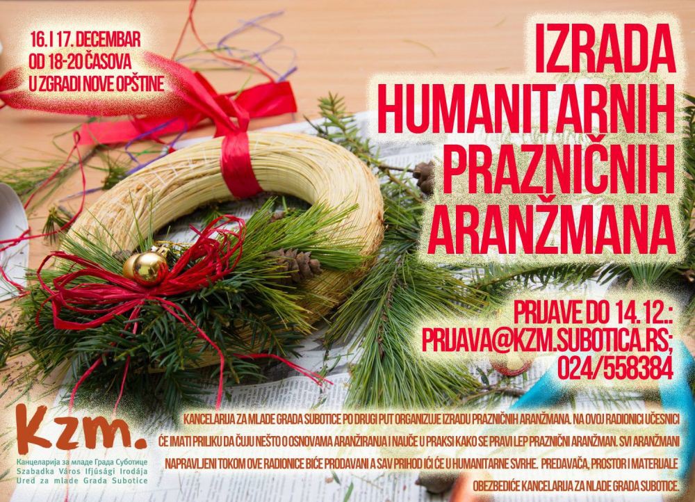 Kreativna radionica: Izrada humanitarnih prazničnih aranžmana