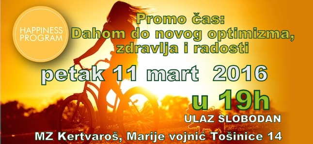 Predavanje: Dahom do novog optimizma, zdravlja i radosti