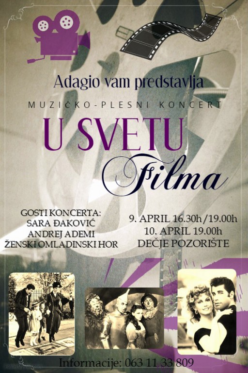 Muzičko - plesni koncert: U svetu filma
