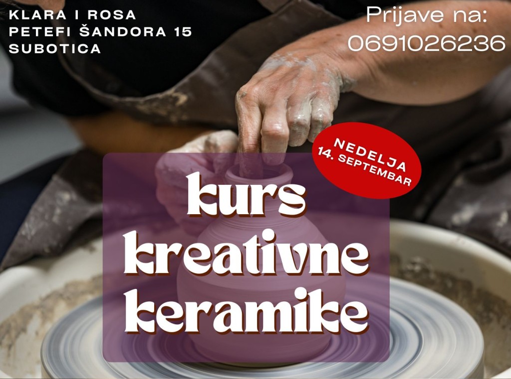 JEDNODNEVNI KURS KREATIVNE KERAMIKE
