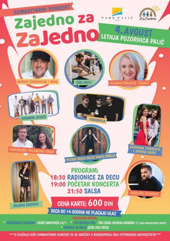 Humanitarni koncert: Zajedno za ZaJedno