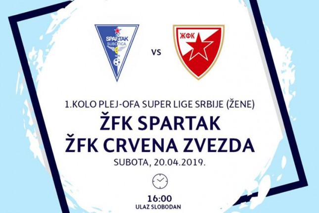 Fudbal: ŽFK Spartak - ŽFK Crvena Zvezda