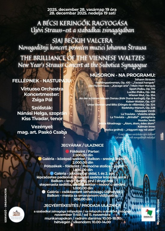 Novogodišnji koncert posvećen muzici Johanna Štrausa "Sjaj bečkih valcera"