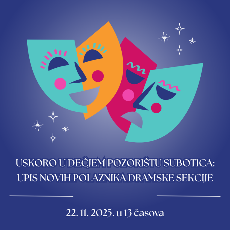 Audicija za prijem novih polaznika Dramske sekcije Dečjeg pozorišta
