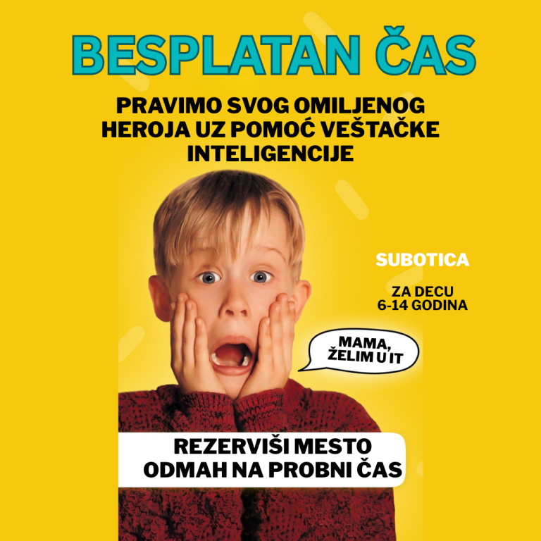 Besplatna radionica za decu koja ne samo igraju – već stvaraju