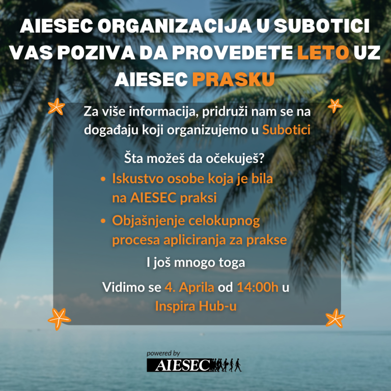 Leto uz AIESEC praksu