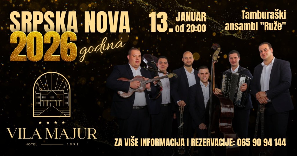 Doček Pravoslavne Nove godine u Vili Majur