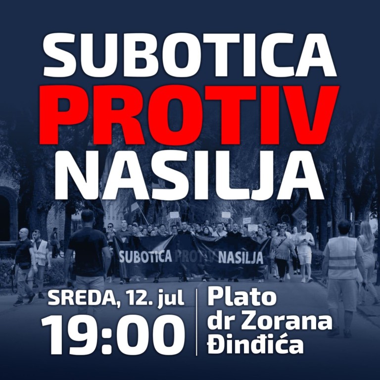 Protest "Subotica protiv nasilja"