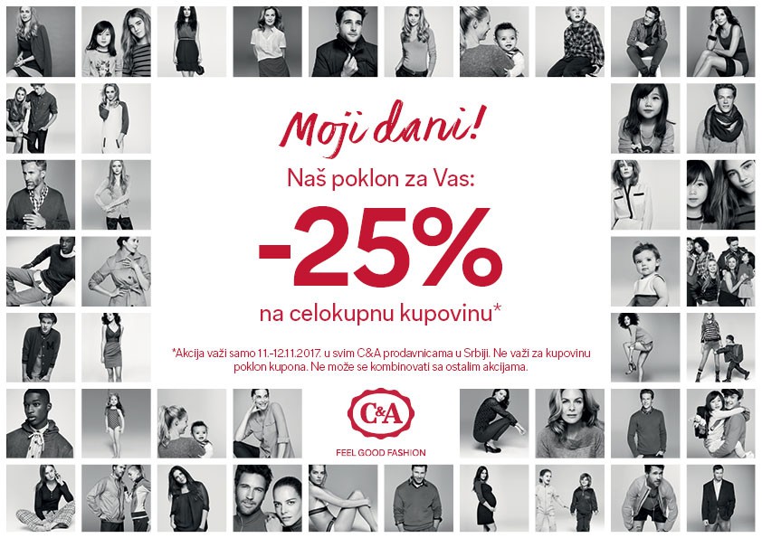 25% popust u C&A na SVE
