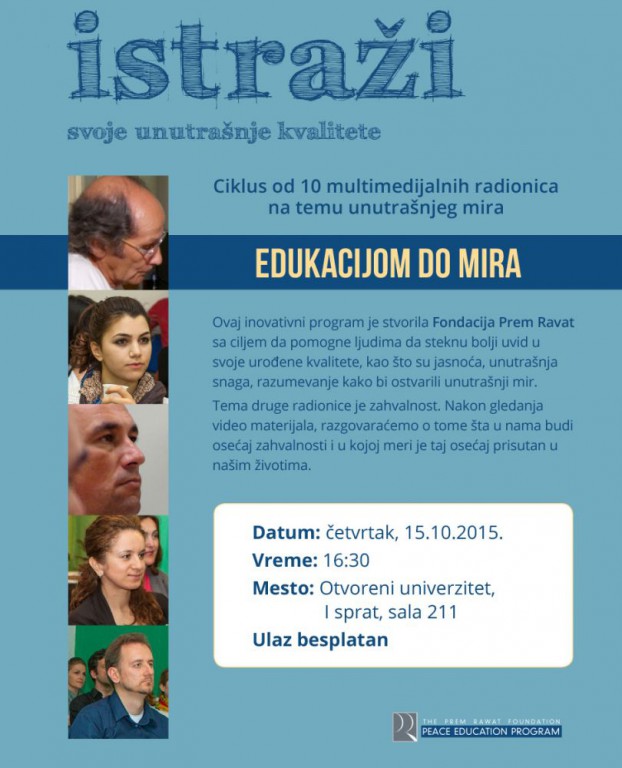 Edukacijom do mira - multimedijalna radionica