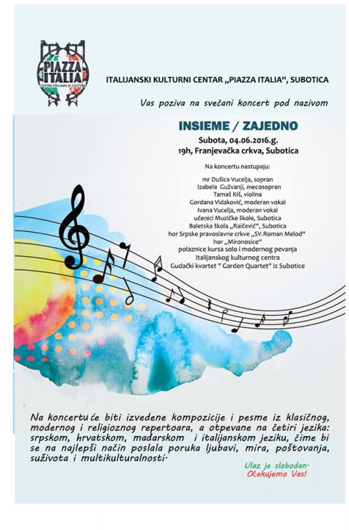 Koncert: Insieme/zajedno