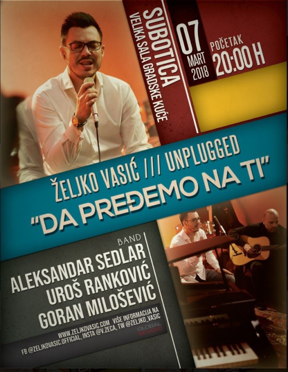 Koncert Željka Vasića - "Da pređemo na ti"