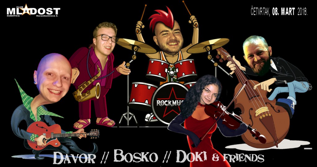 Akustična svirka: Davor, Boško, Doki i prijatelji