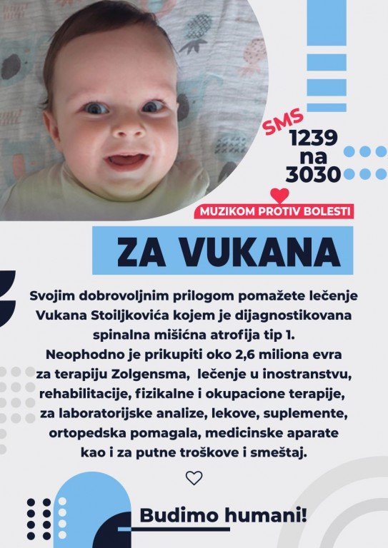 Tamburaši za bolesnu decu - akcija za Vukana