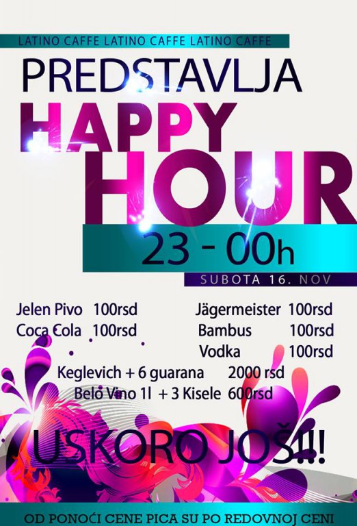 Happy hour and party