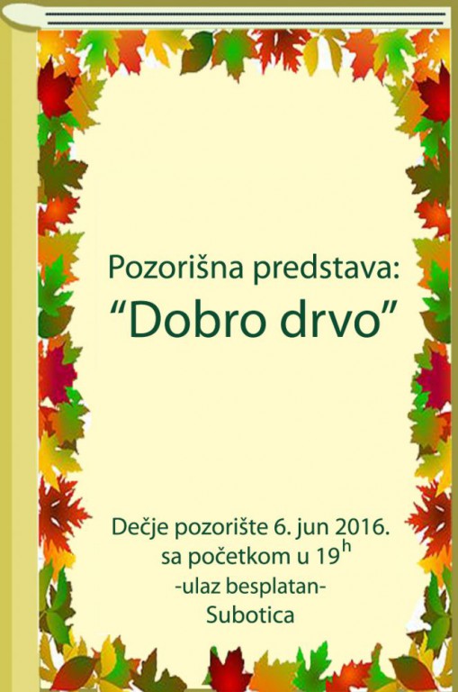Predstava: Dobro drvo