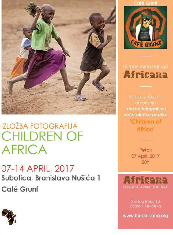 Izložba fotografija: Children Of Africa + veče afričke muzike