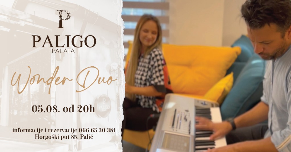 Wonder Duo akustična svirka u restoranu Paligo Palata
