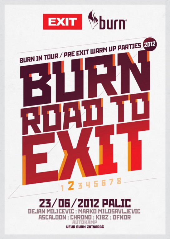 Burn road to Exit – Warm Up Party