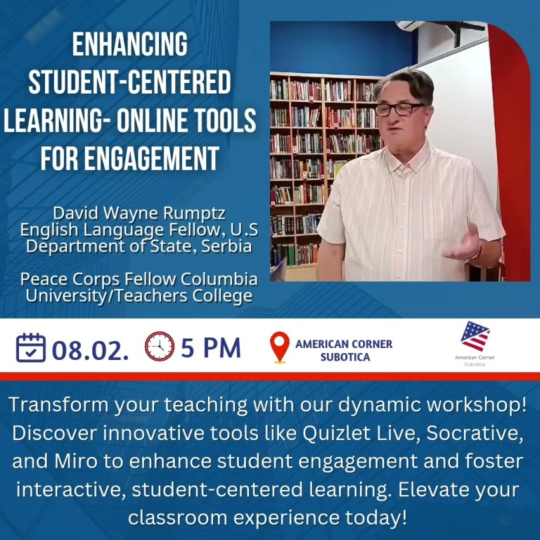 Edukativna radionica za učitelje, nastavnike i profesore u Američkom kutku Subotica