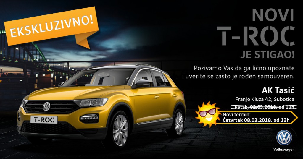 Promocija vozila: Volkswagen T-Roc