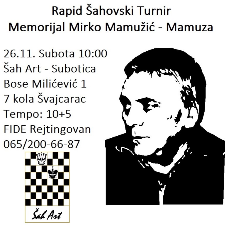 Šahovski turnir - Memorijal Mirko Mamužić