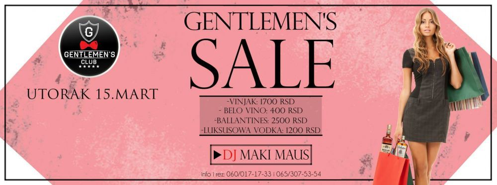 Gentlemen's sale