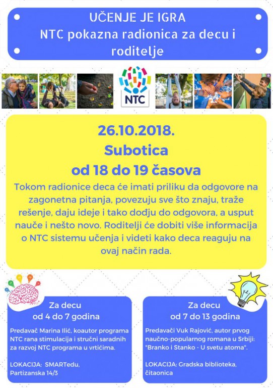 Besplatna NTC radionica sa autorima knjige Branko i Stanko u svetu atoma