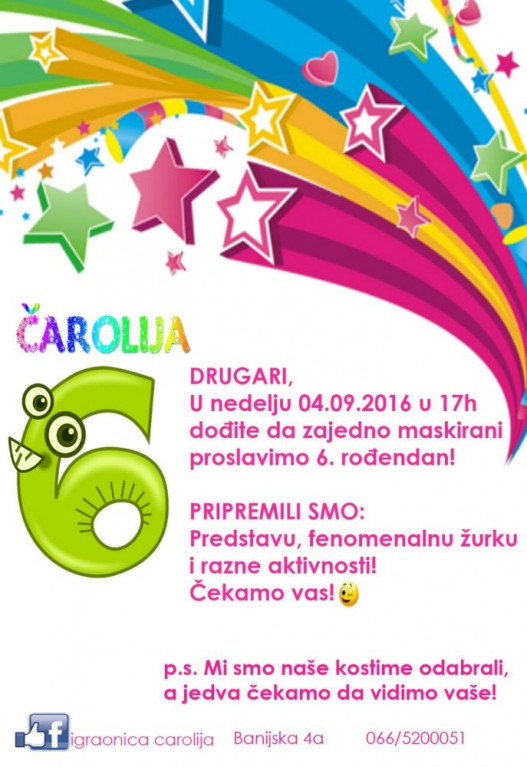 6. rođendan Igraonice Čarolija