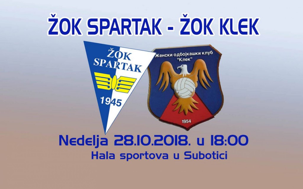 Odbojka: ŽOK Spartak - ŽOK Klek