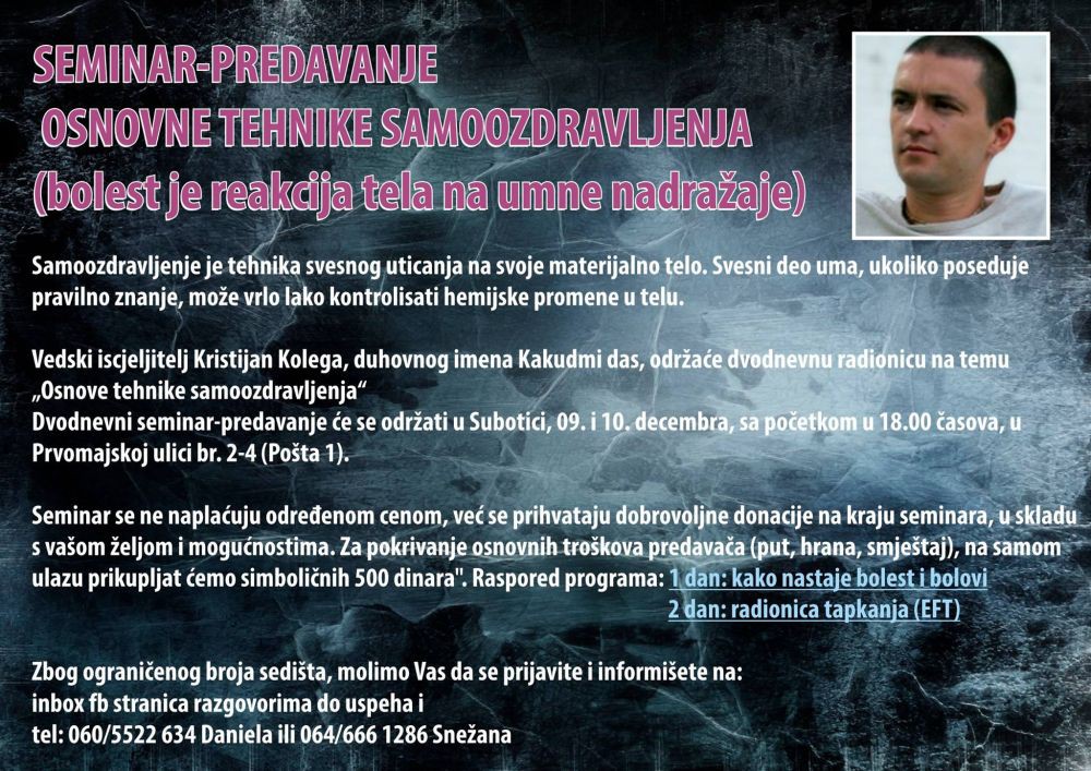 seminar o samoozdravljenju