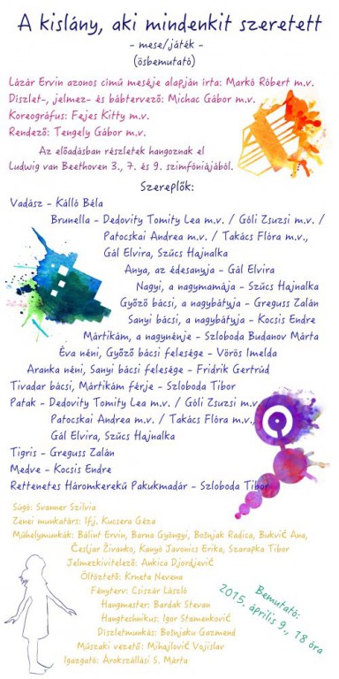 A kislány, aki mindenkit szeretett magyar nyelvű előadás  5+