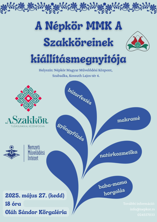 A szabadkai Népkör MMK A Szakköreinek kiállításmegnyitója