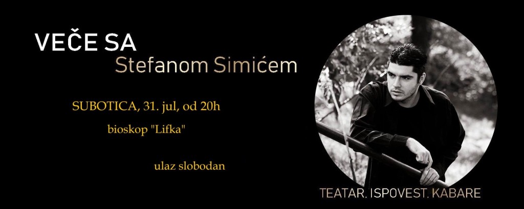OTKAZANO Veče sa Stefanom Simićem
