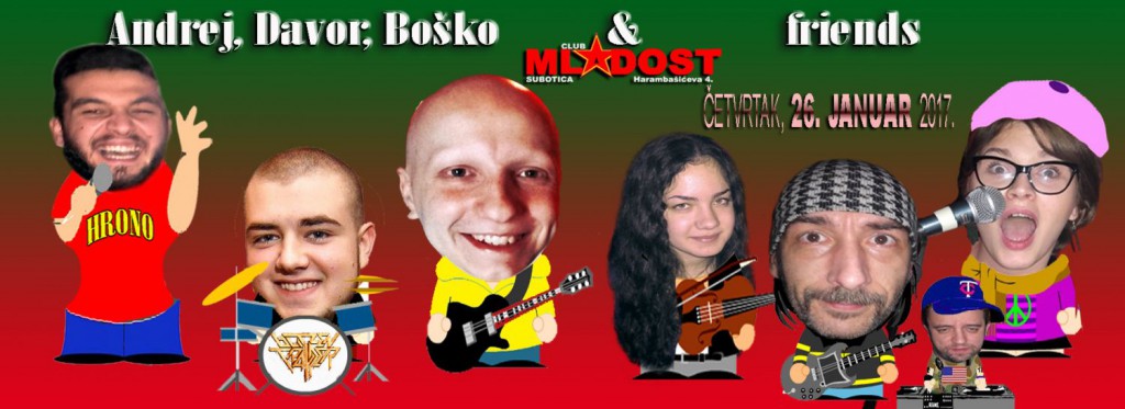 Akustična svirka: Andrej, Boško & Davor and friends